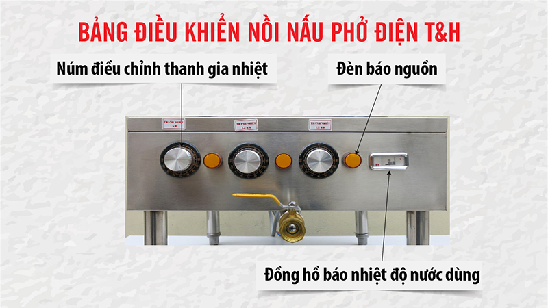 NỒI NẤU PHỞ ĐIỆN T&H 50 LÍT